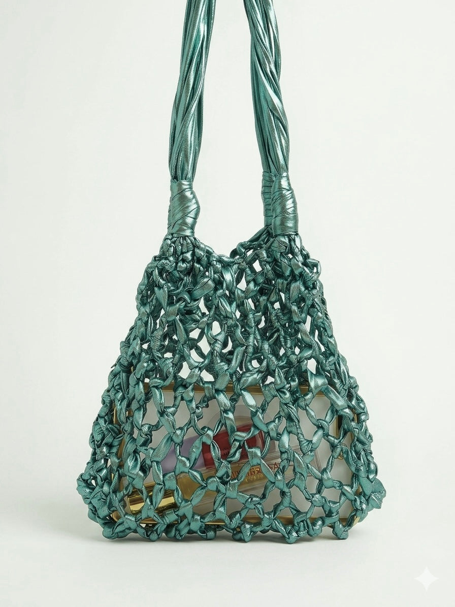 The AQUAMARINE Macrame sac