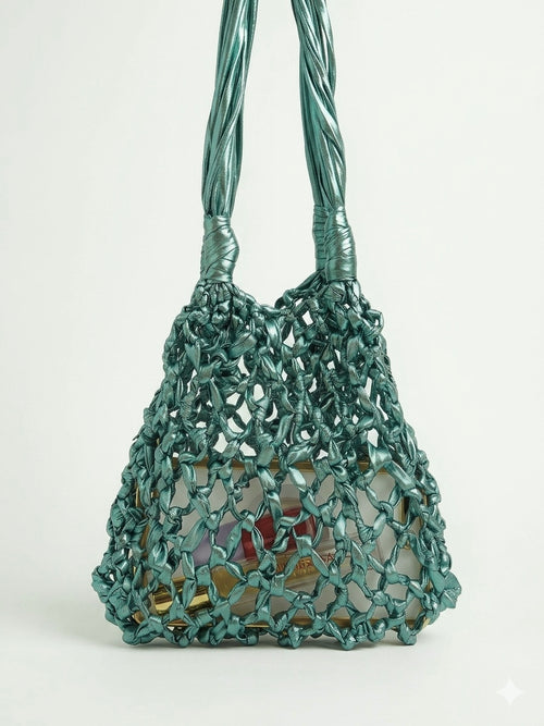 The AQUAMARINE Macrame sac